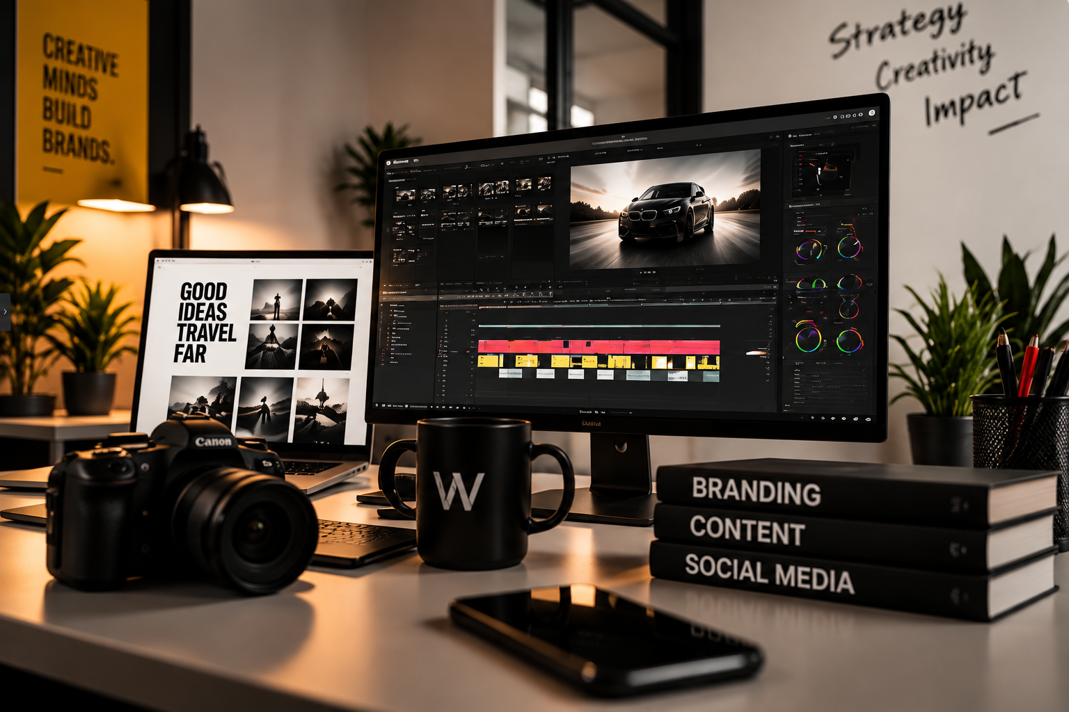 Arbeitsumgebung der Kreativagentur WithMe Creative Media